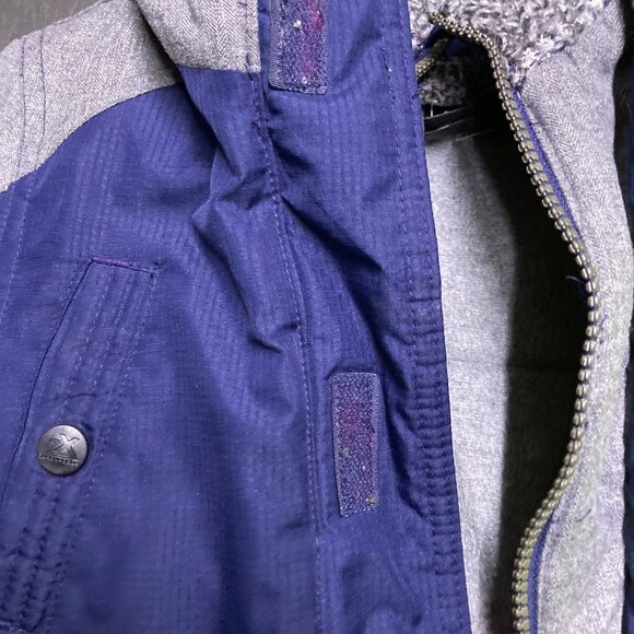 Zero Xposur Toddler Boys 3T Winter Jacket – Blue & Gray Fleece-Lined Hood - Picture 2 of 7